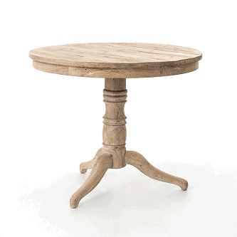 Round Occasional Table Whitewash