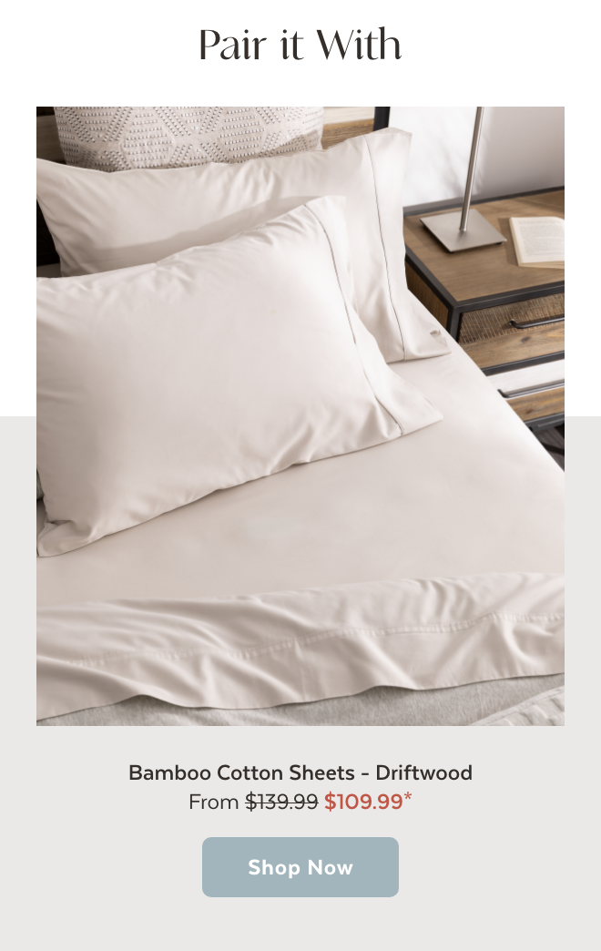 Shop Driftwood Bamboo Cotton Sheets