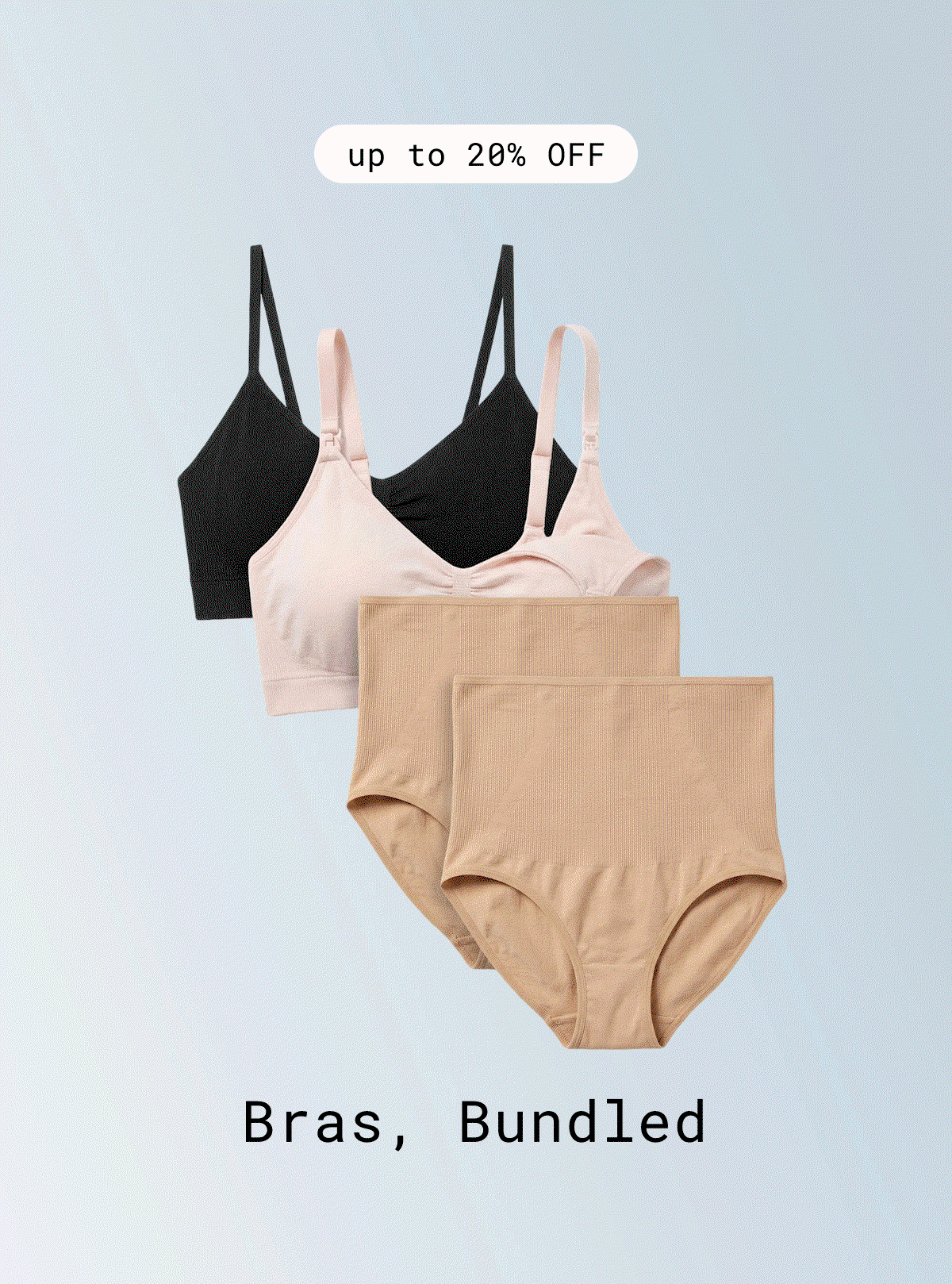 Up to 20% Off Bras, Bundled