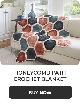 Honeycomb Path Crochet Blanket