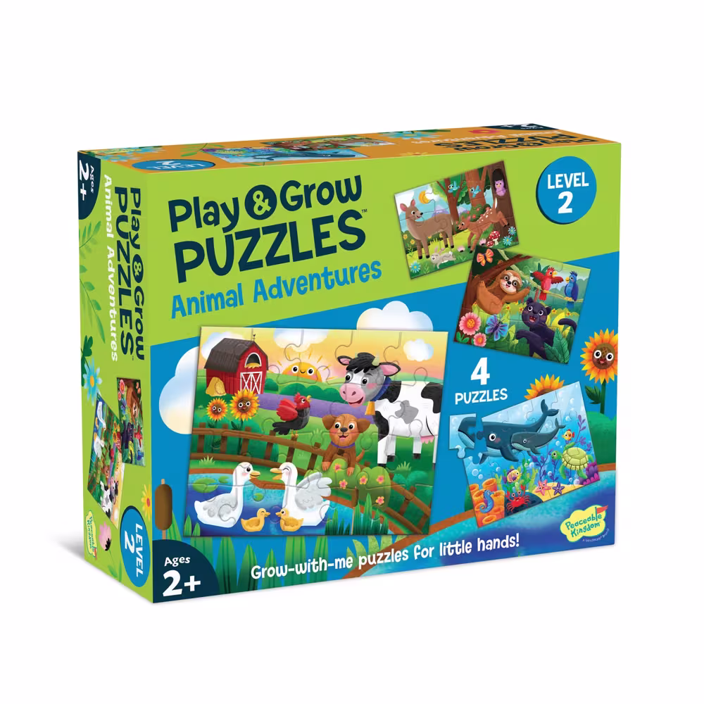 Play & Grow Puzzles: Animal Adventures – Level 2