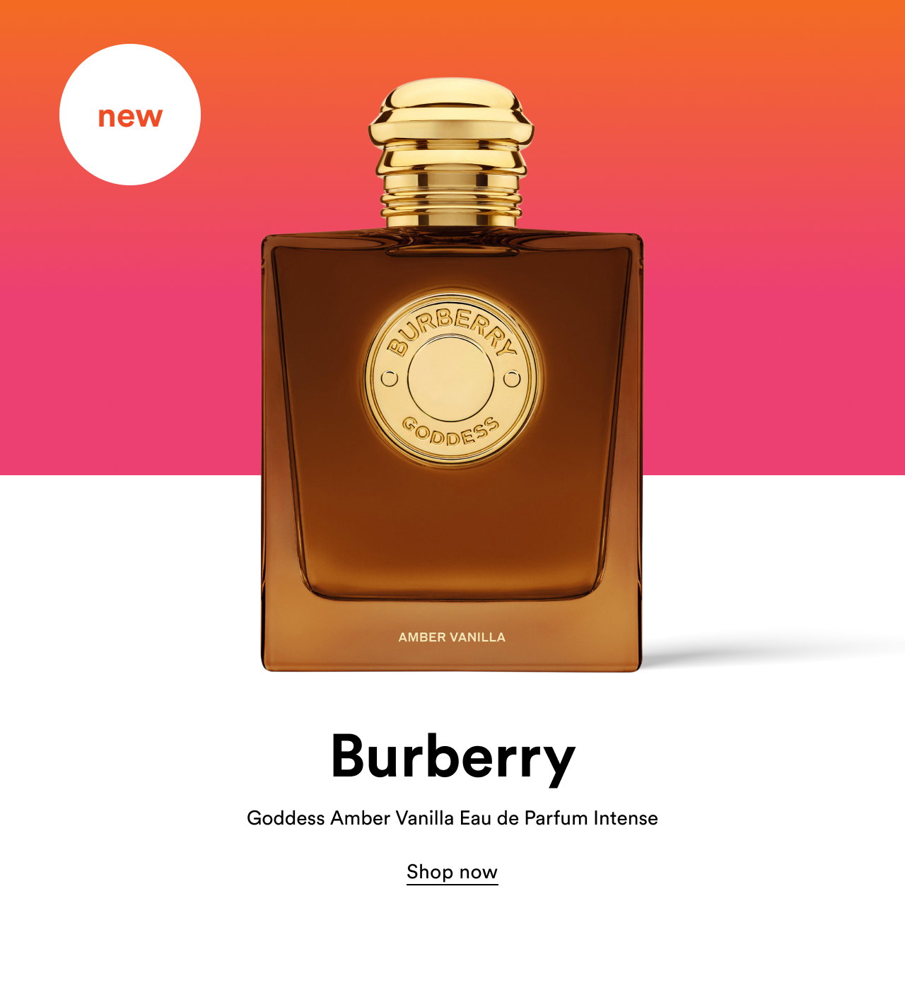 New & only at Ulta | Burberry | Goddess Amber Vanilla Eau de Parfum Intense | Shop now