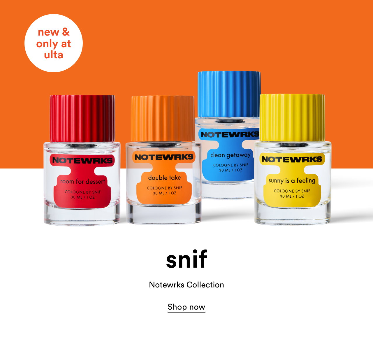 New & only at Ulta | snif | Notewrks Collection | Shop now