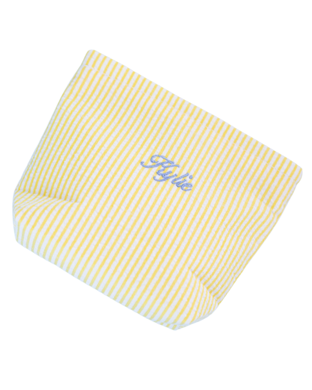 Butter Yellow Stripe Pouch