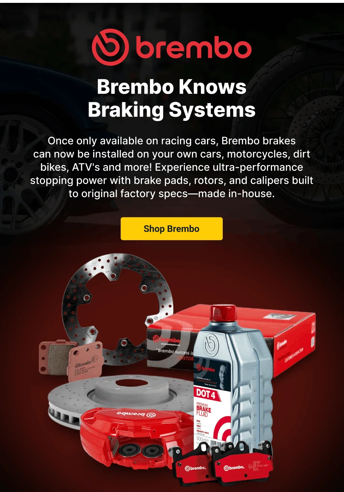 Brembo Knows Braking Systems | Shop Brembo