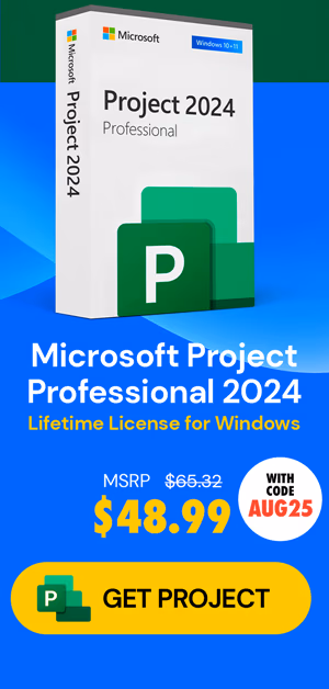 Microsoft Visio or Project 2024 Professional: Lifetime License for Windows