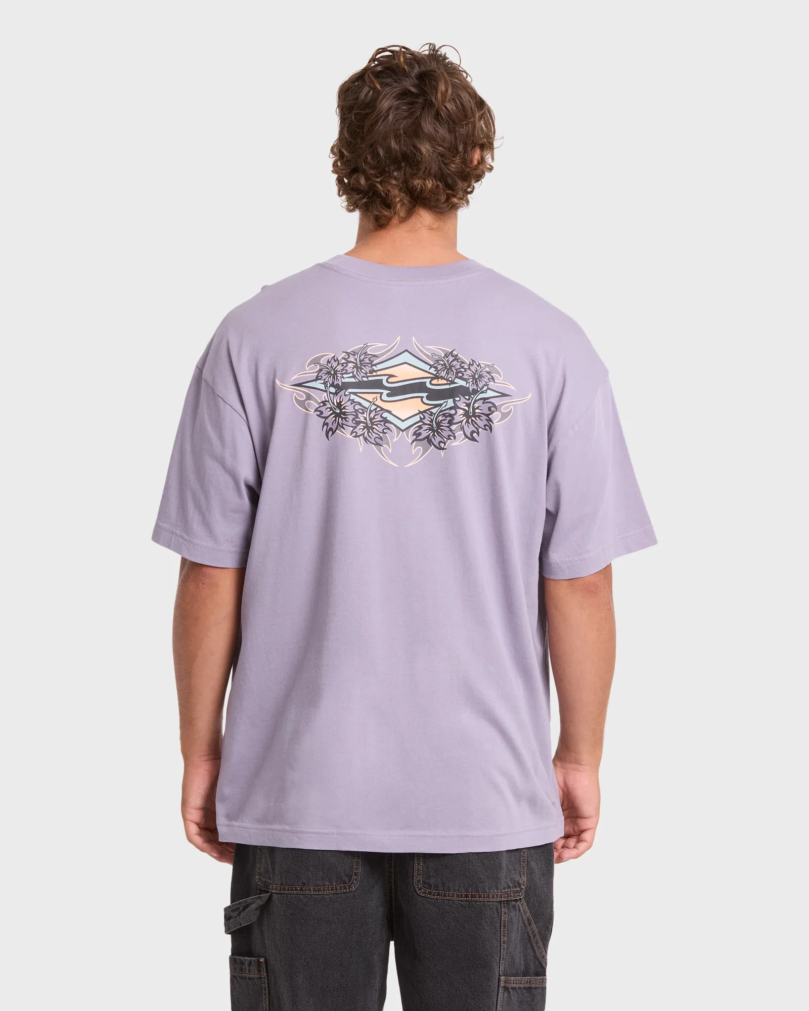 Image of Biscus OG Short Sleeve Cotton T-Shirt - Purple Ash
