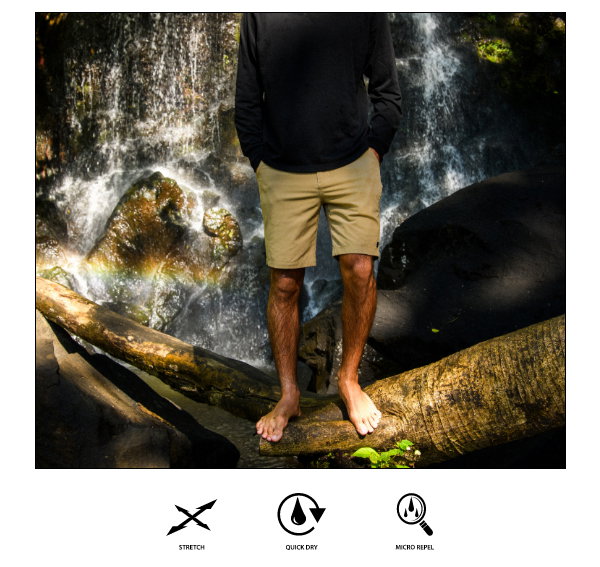 Hybrid Shorts - 4 Way Stretch, Quick Dry, Micro Repel