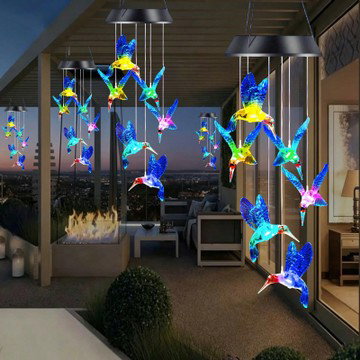 2-Pack Solar Wind Chime