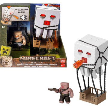 Minecraft Blast Attack Ghast Action Figure Set with Sounds & More Inspired