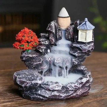Waterfall Incense Holder – Handcrafted Ceramic Decor