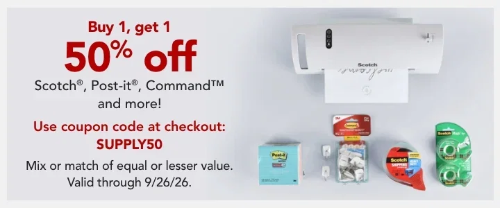 bogo 50% select newell products