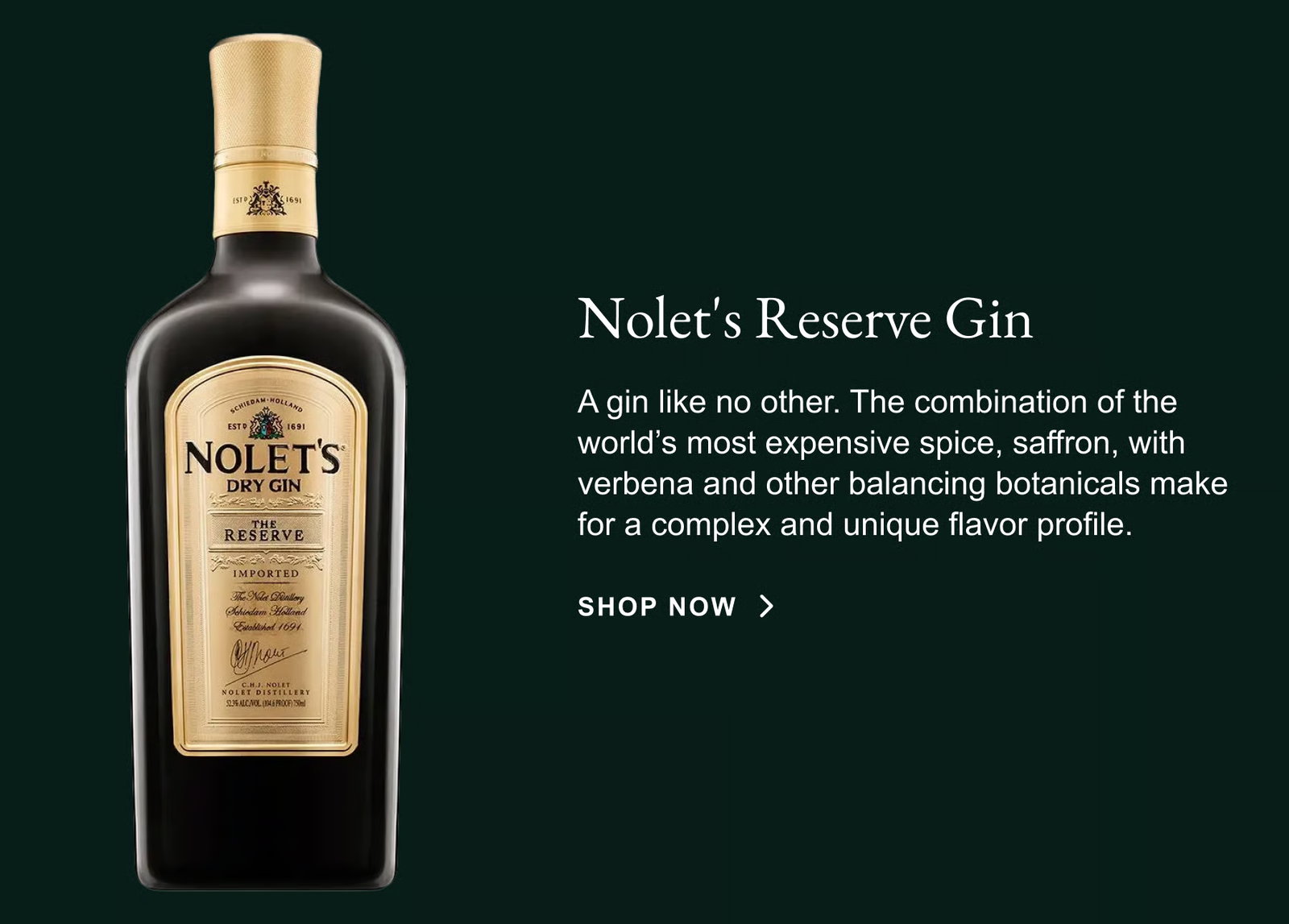 Nolet's Reserve Gin - Shop Now