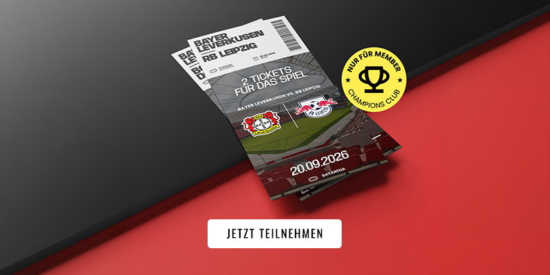 Bayer Leverkusen vs. RB Leizig VIP Tickets hier gewinnen
