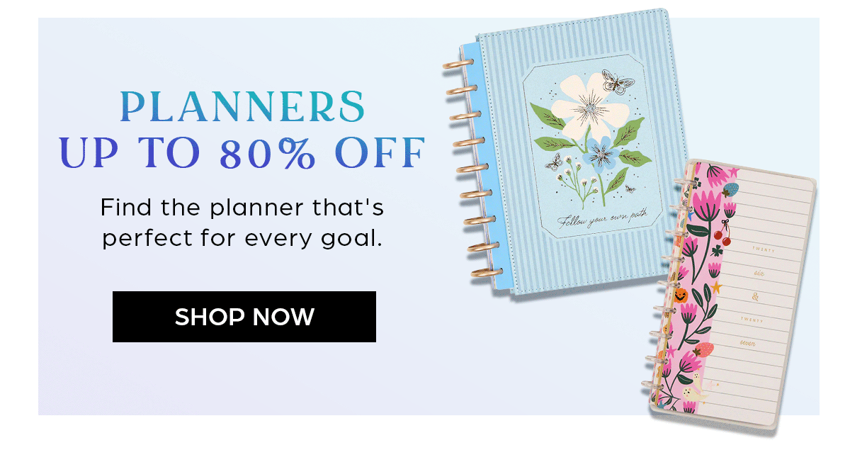 Planners up to 80% OFF