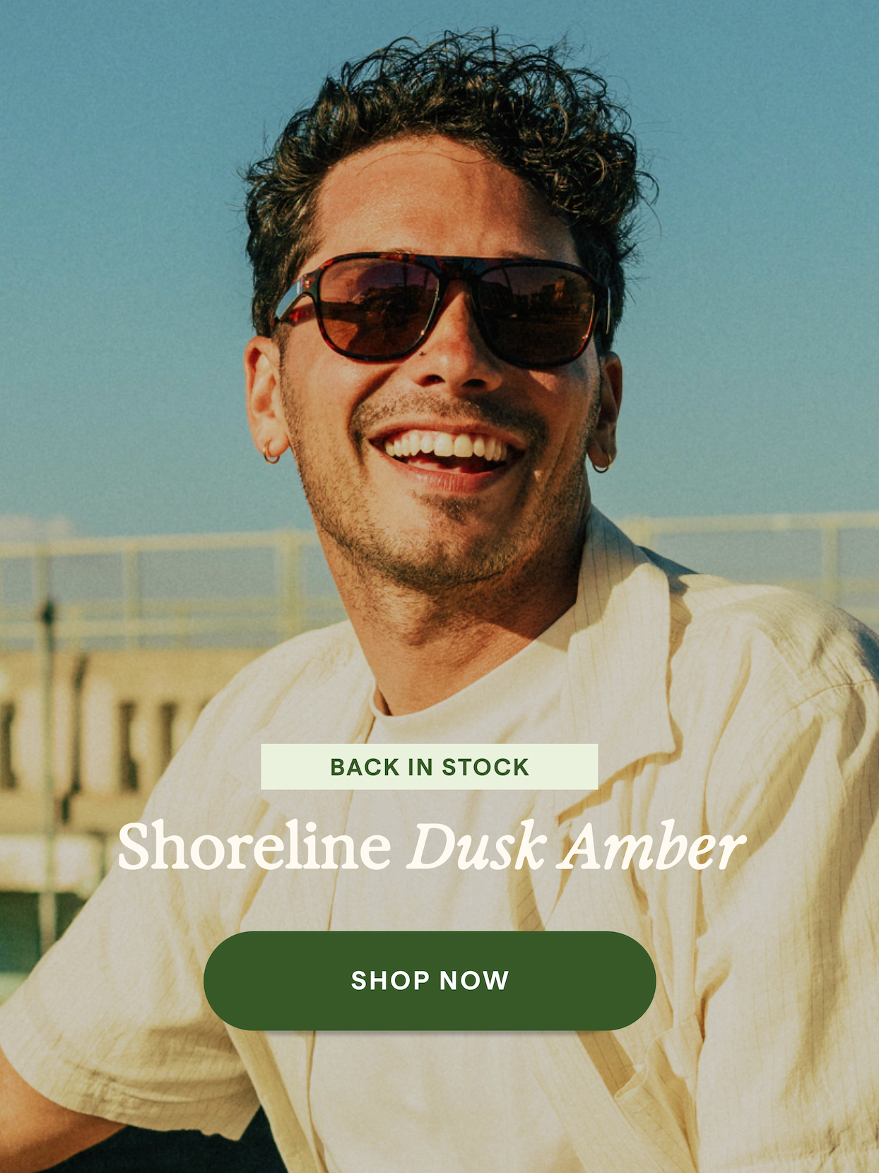 Back In Stock | Shoreline Dusk Amber | SHOP NOW
