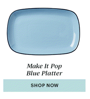 Make It Pop Blue Platter  [SHOP NOW]