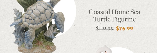 Coastal Home Sea Turtle Figurine $76.99