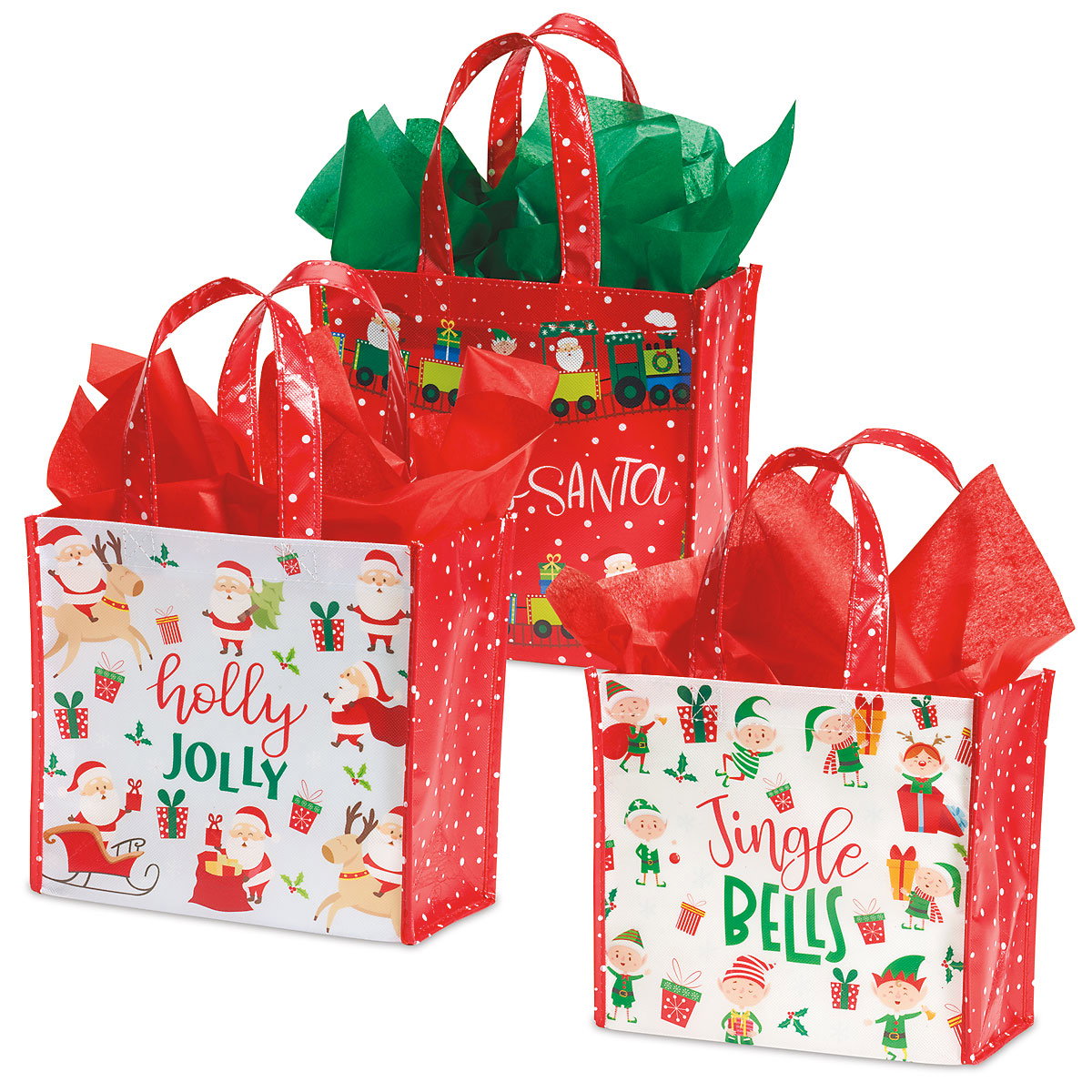 Image of Santa's Helpers Cub Medium Tote Bags - BOGO