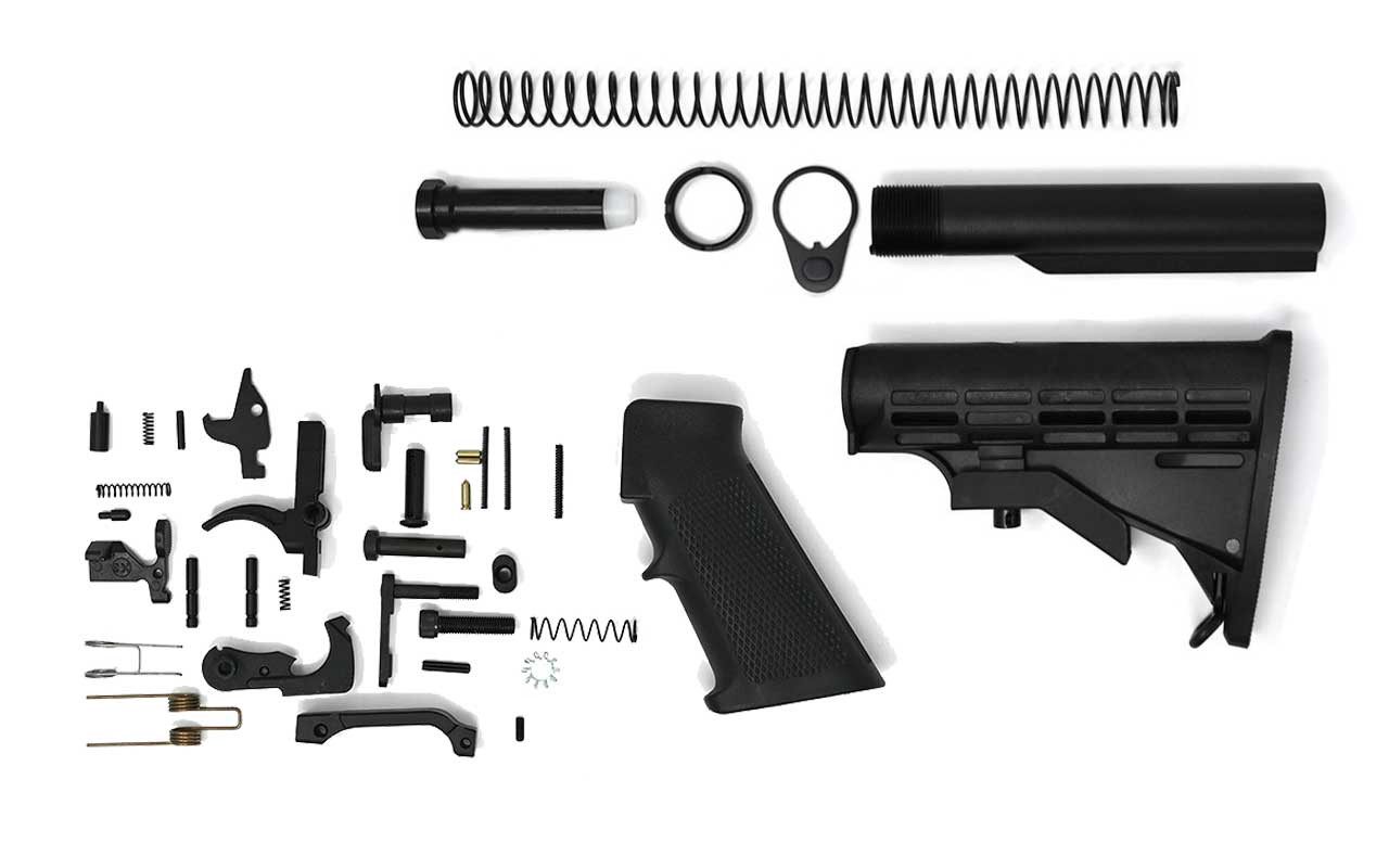 Image of LR-308 Lower Build Kit | Lower Parts Kit | Stock & Buffer Tube Assembly