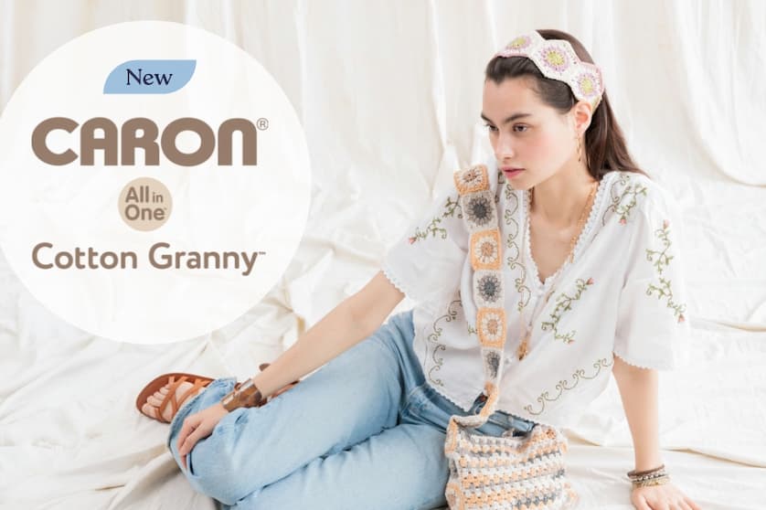 New Patterns in Caron All in One Cotton Granny