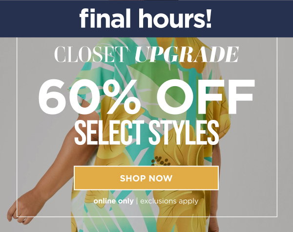 60% off select styles. Shop Now