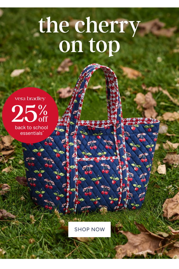 The Cherry Top | Vera Bradley 25% off BTS essentials*