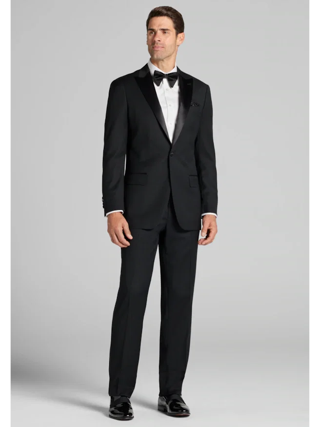Traveler® COOL<i>MOTION</i> Tailored Fit Textured Solid Tuxedo Separate Jacket