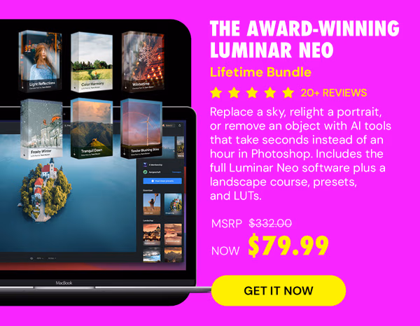 The Award-Winning Luminar Neo Lifetime Bundle (Refresh)