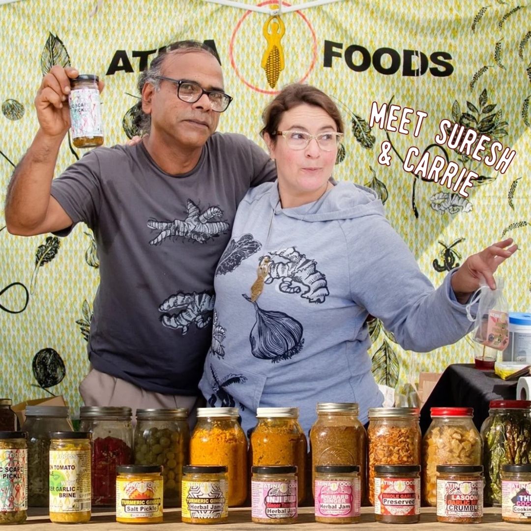 Suresh and Carrie from Atina Foods
