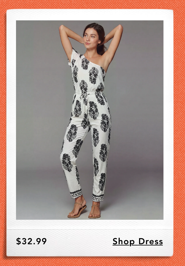 Printed One Shoulder Jumpsuit