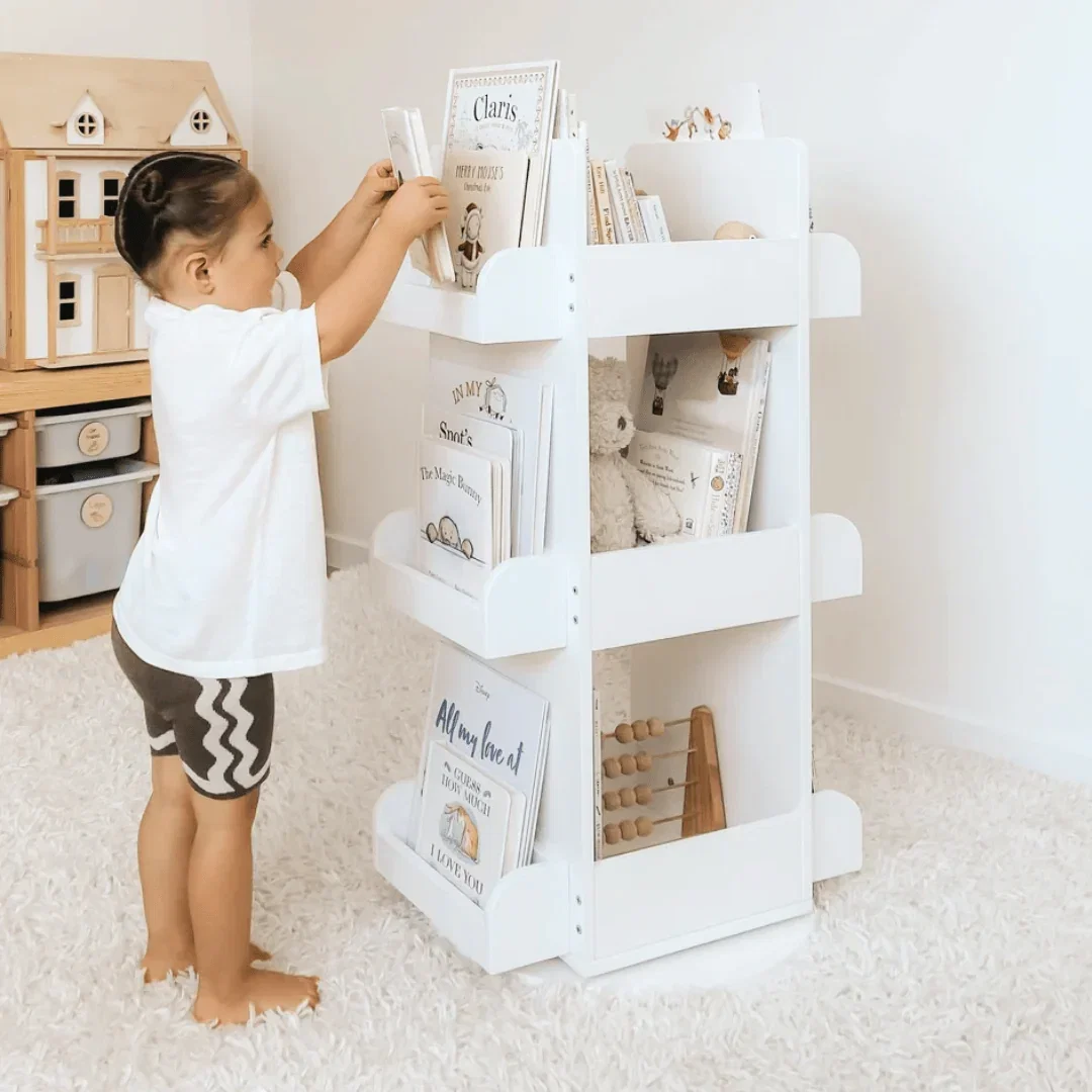 Image of 2 in 1 Rotating Bookshelf / Toy Organiser