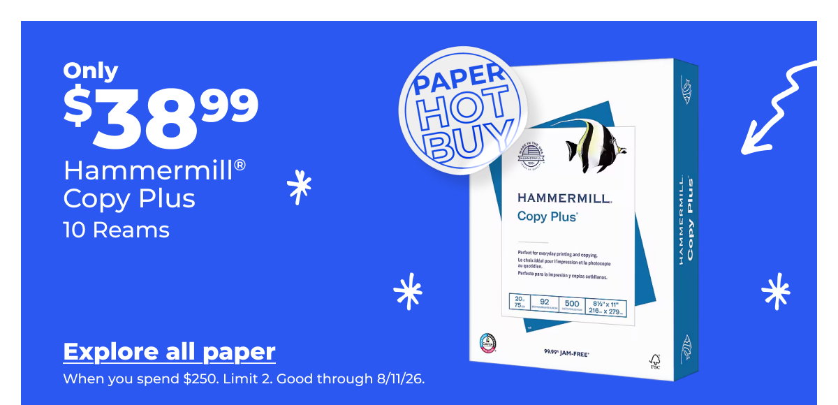 Only $38.99 Hammermill® Copy Plus - Explore all paper