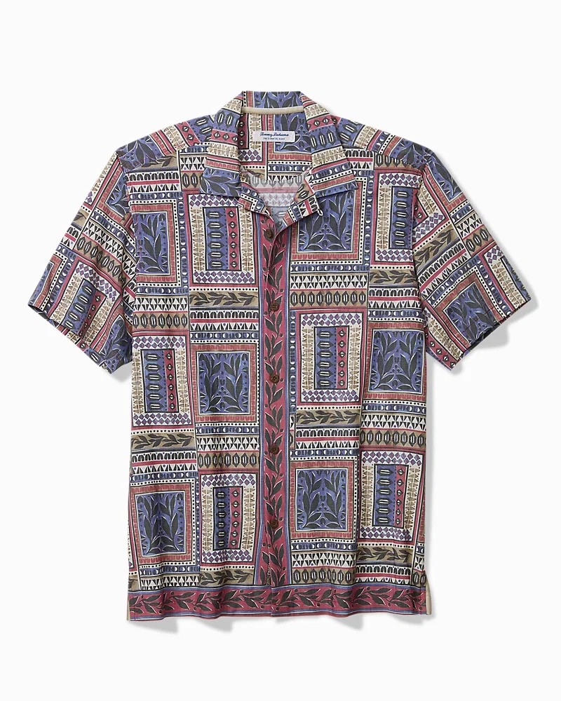 Image of Coastal Ease Tropic Tapestry IslandZone Camp Shirt