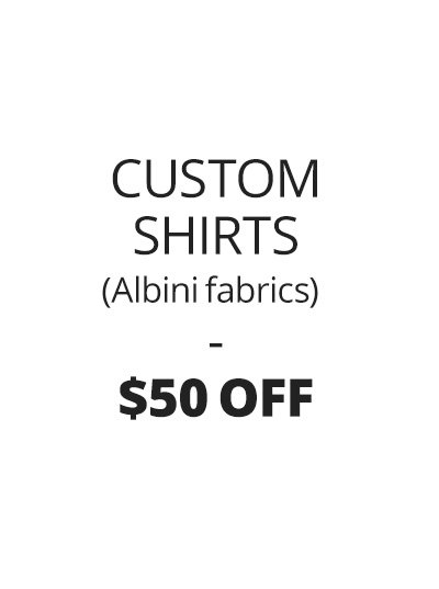Custom Suits - up to $250 off