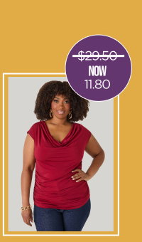 Ruched Cowl Neck Top