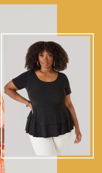 Tiered Peplum Top