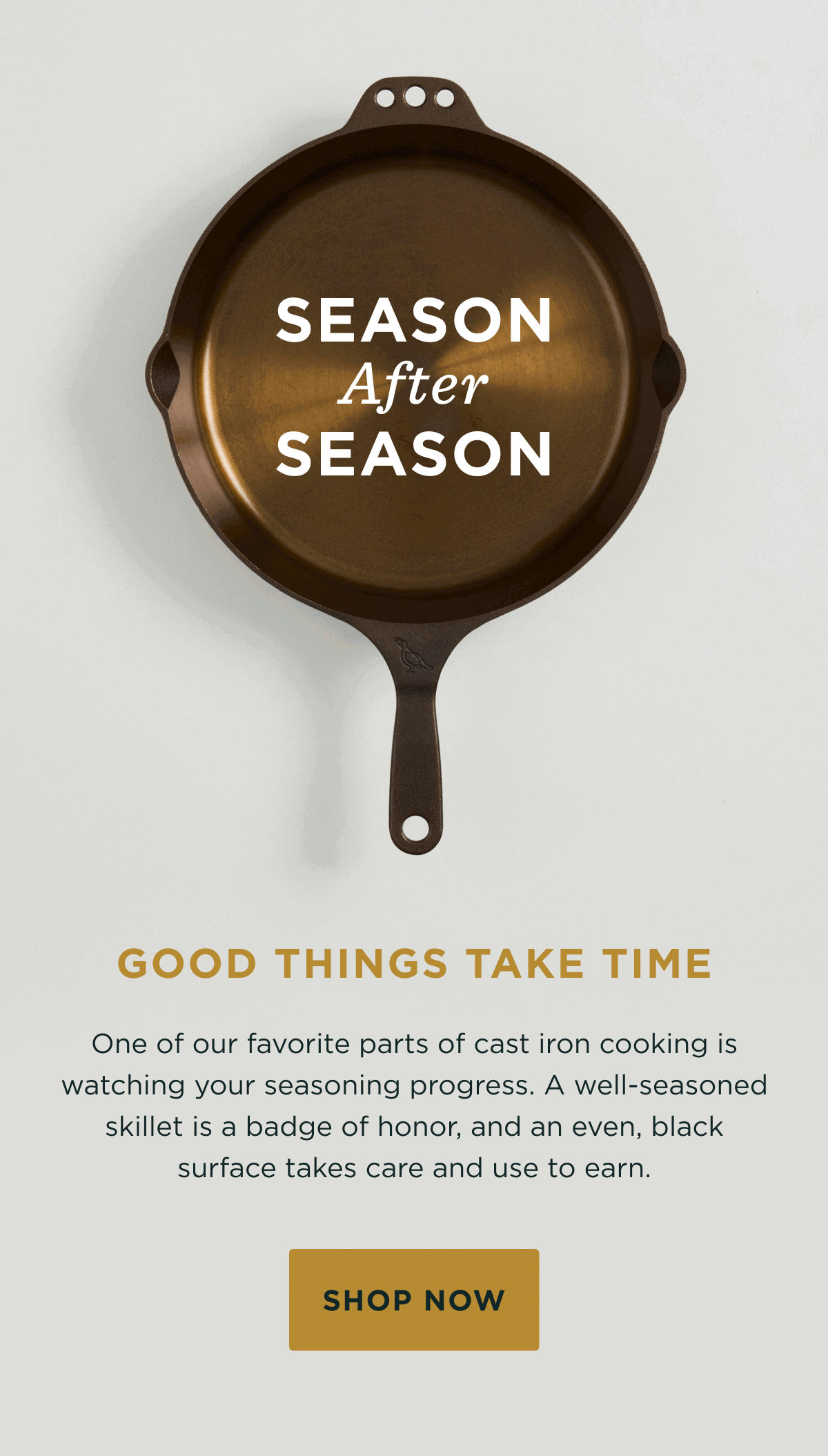 Good things take time