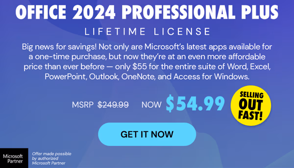 Microsoft Office 2024 Professional Plus Lifetime License