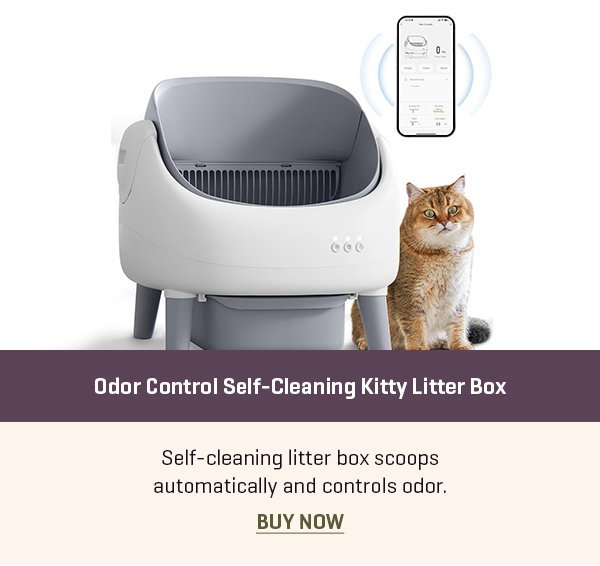 Odor Control Self-Cleaning Kitty Litter Box