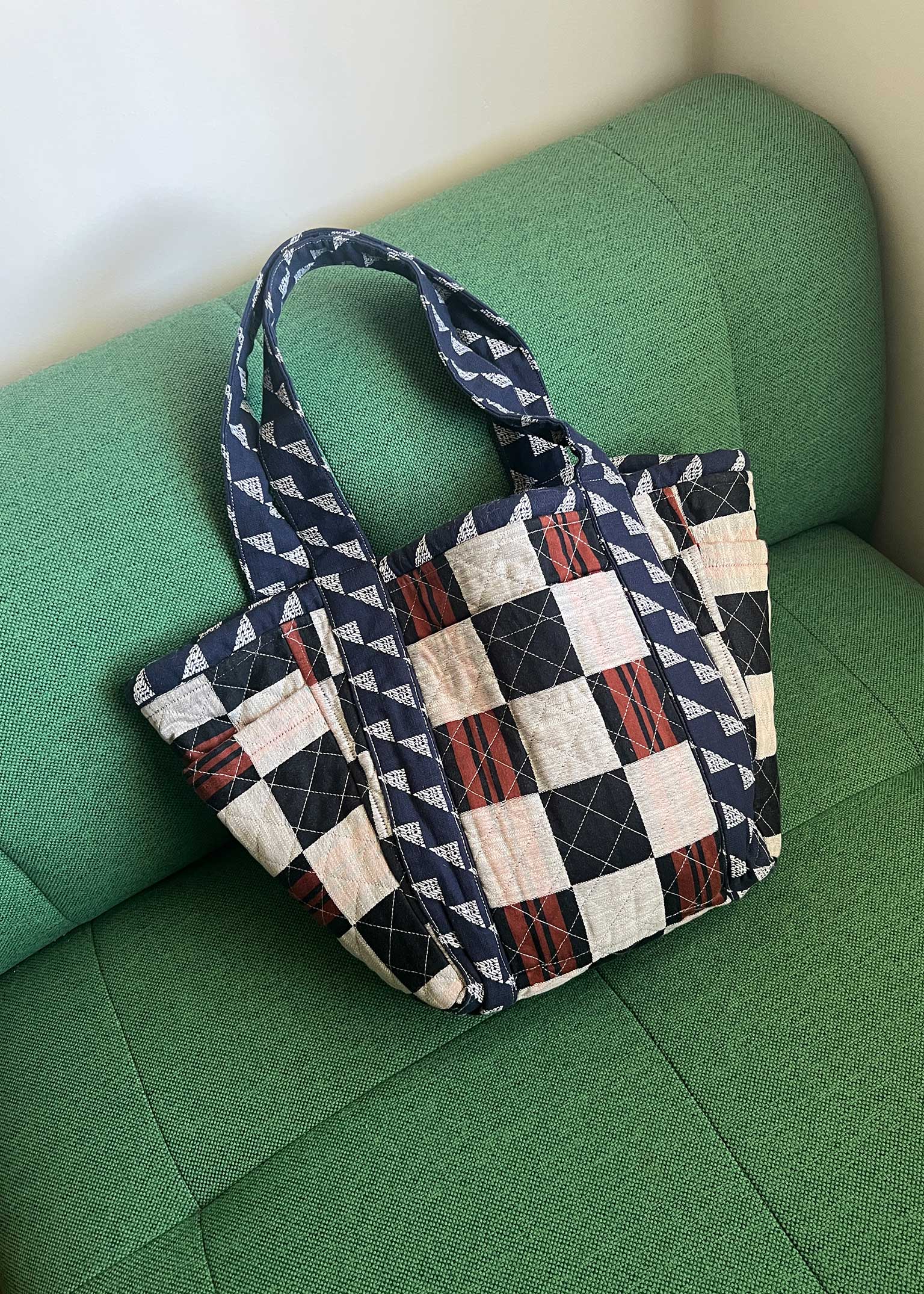 Image of large quilted bag | home | switch