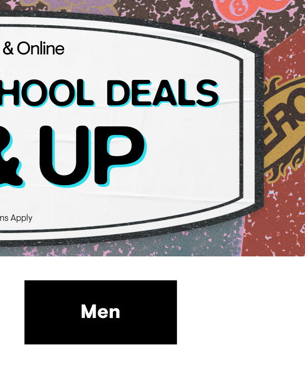 Shop Men's Back to School Deals