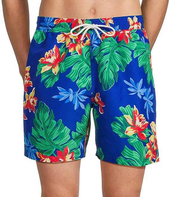 Polo Ralph Lauren Traveler Classic 5.75in. Inseam Topical Floral Swim Trunks