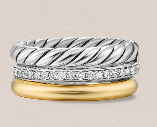 DY Mercer® Three Row Ring