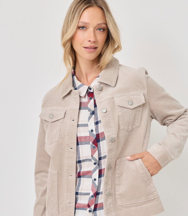 Allrounder: Bequeme Cord-Jacke
