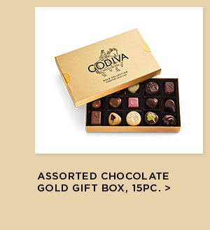 Assorted Chocolate Gold Gift Box, 15pc.