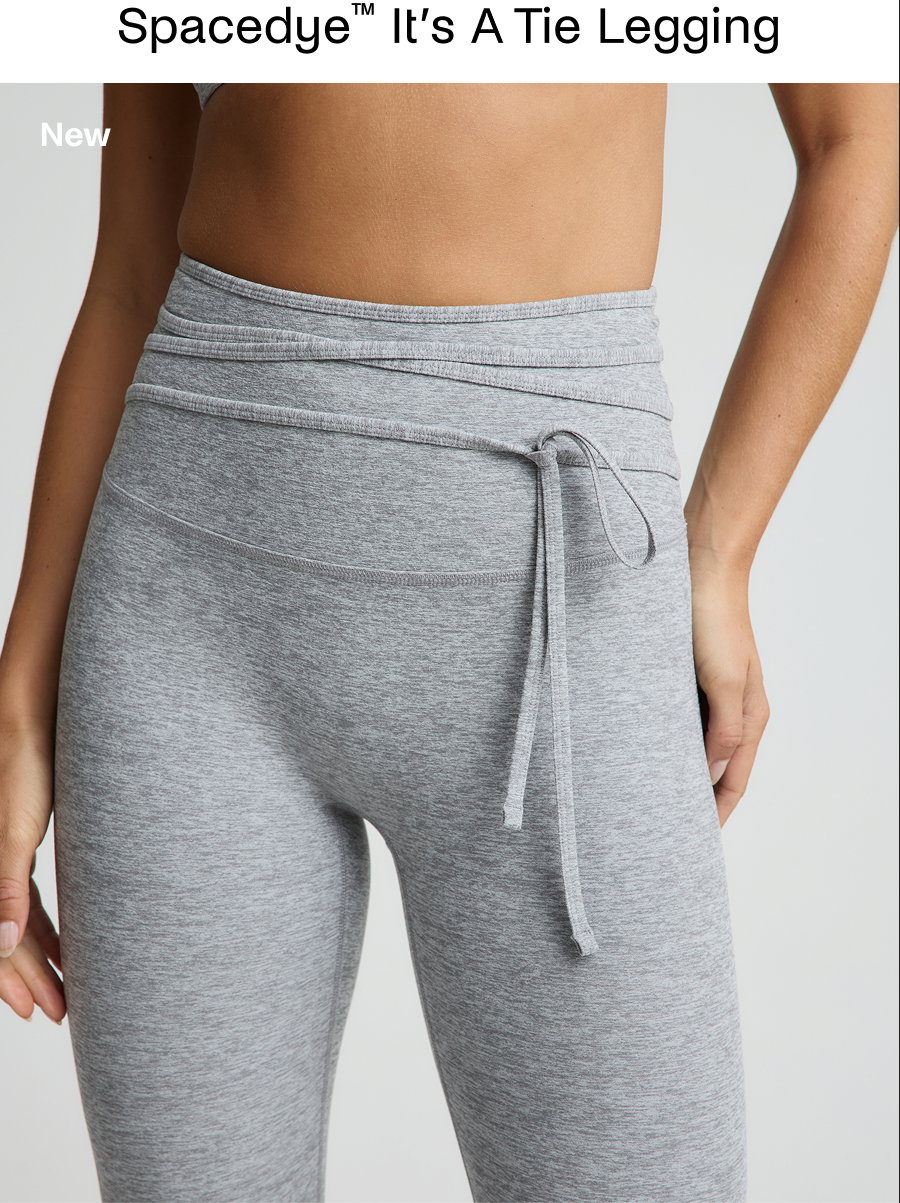 Spacedye™ It's A Tie Legging in Silver Mist