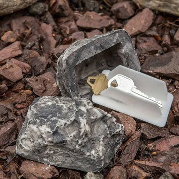 Garden Stone Hide a Spare Key Weatherproof Key Holder, Blends with Landscaping