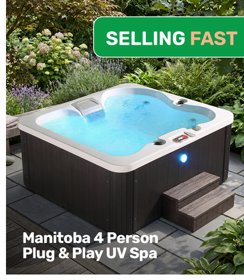 Manitoba 4 Person Plug & Play UV Spa. Selling Fast