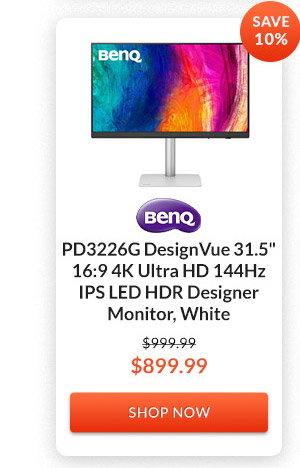 BenQ PD3226G DesignVue 31.5inches 16:9 4K Ultra HD 144Hz IPS LED HDR Designer Monitor